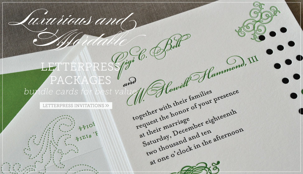 affordable letterpress invitations