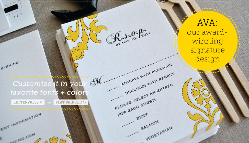 award winning letterpress wedding invitations by delphine