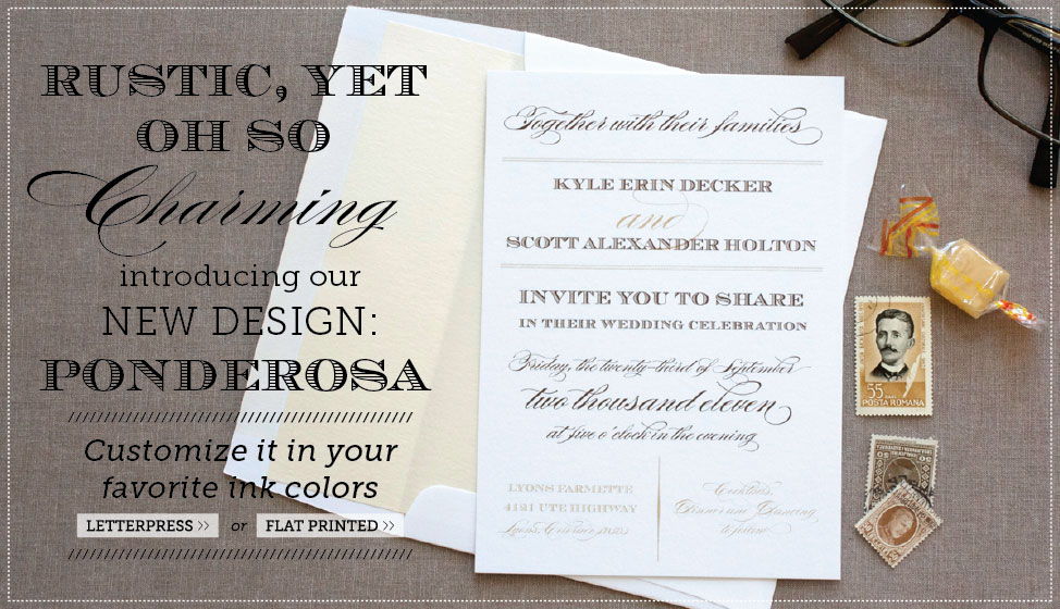 new rustic charming wedding invitations by delphine